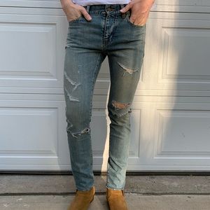 Saint Laurent trashed jeans size 29